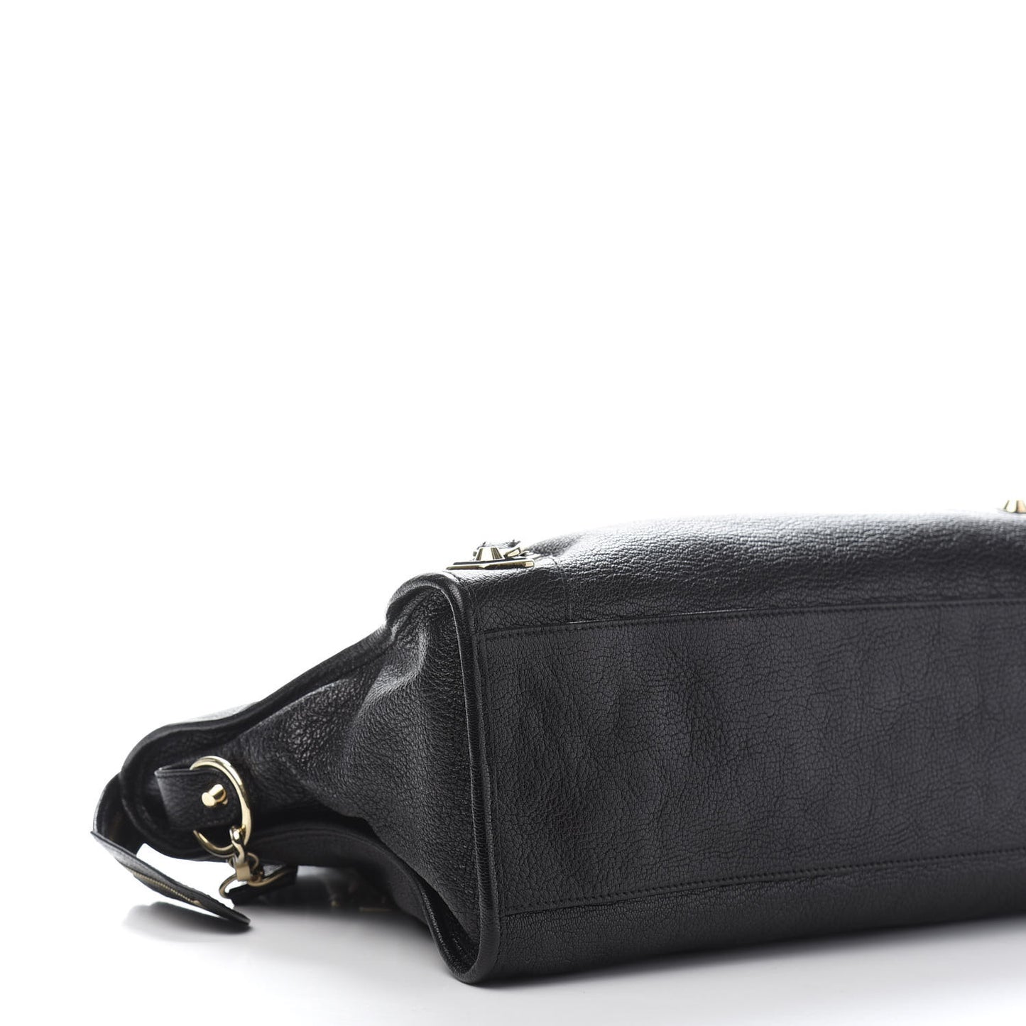 Chevre Gold Metallic Edge Hardware City Black