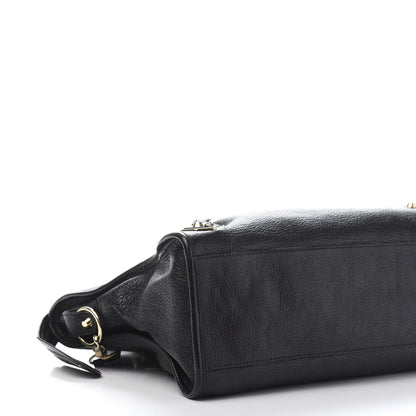 Balenciaga Chevre Gold Metallic Edge Hardware City Black 9 of 12