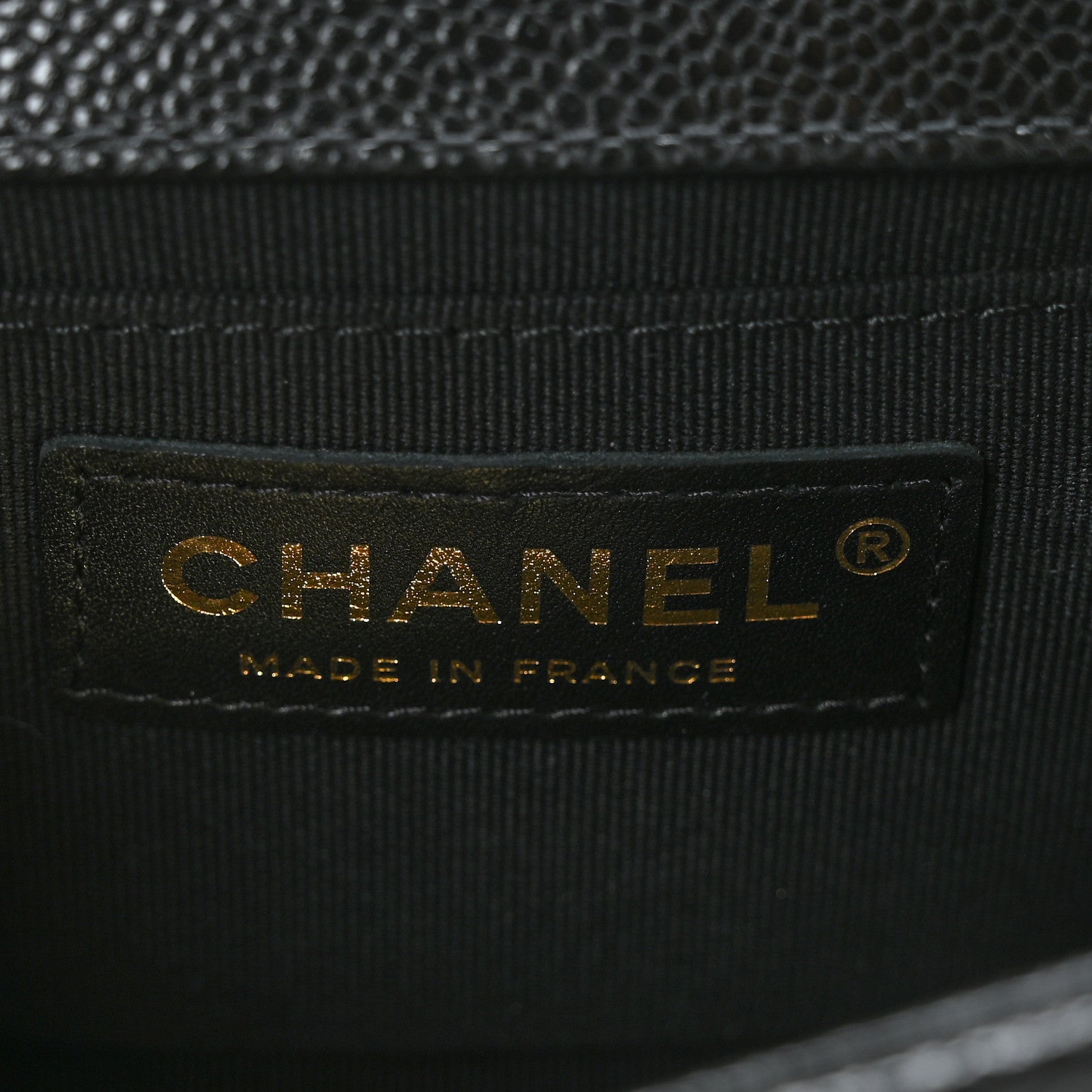 Chanel Caviar Chevron Quilted Small Boy Flap Black 6 of 9