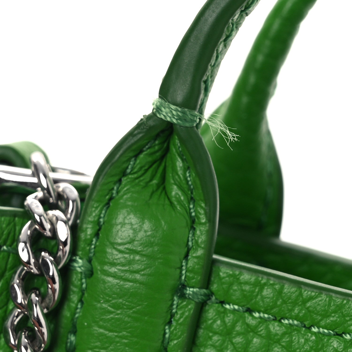 Marc Jacobs Grained Calfskin Nano Bag Charm The Tote Bag Kiwi 8 of 8