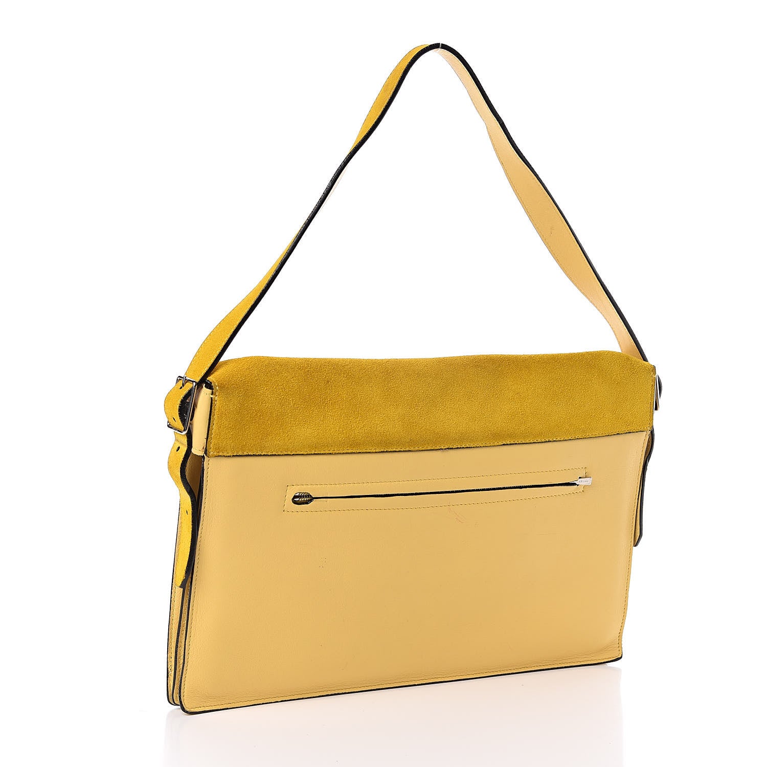 Celine Suede Calfskin Pony Hair Medium Tri-Color Diamond Shoulder Bag Multi 3 of 15