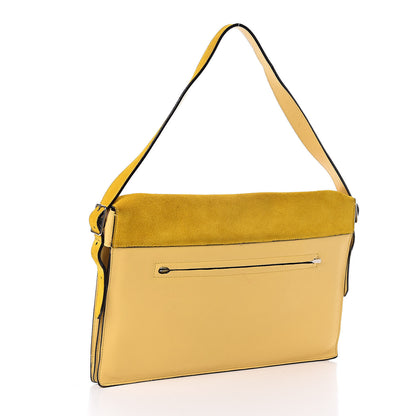Celine Suede Calfskin Pony Hair Medium Tri-Color Diamond Shoulder Bag Multi 3 of 15