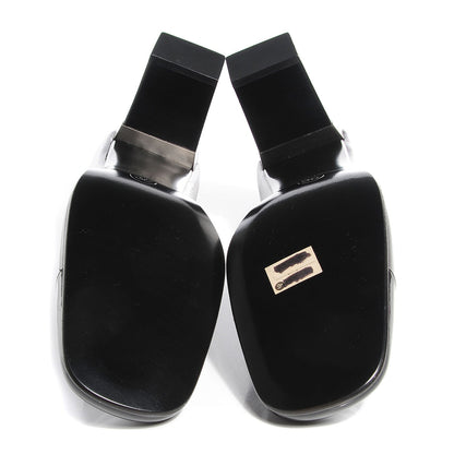 Chanel Leather Cap Toe Pumps 40 Black 5 of 6