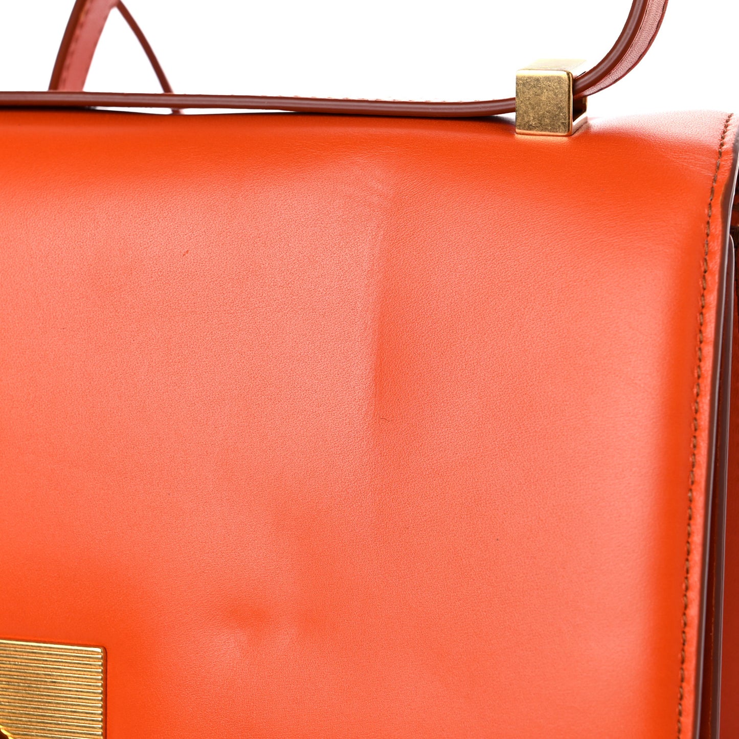 Spazzolato Calfskin Classic BV Classic Bag Orange