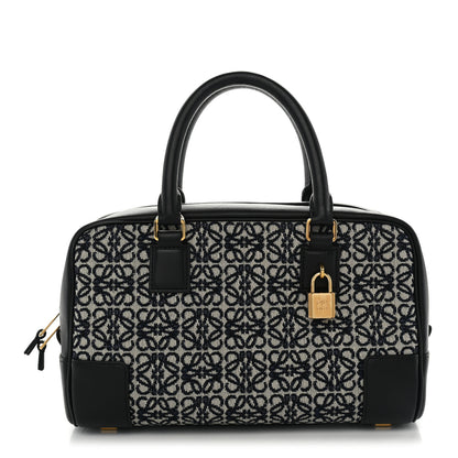 Loewe Jacquard Anagram Calfskin Amazona 23 Black Navy 1 of 10