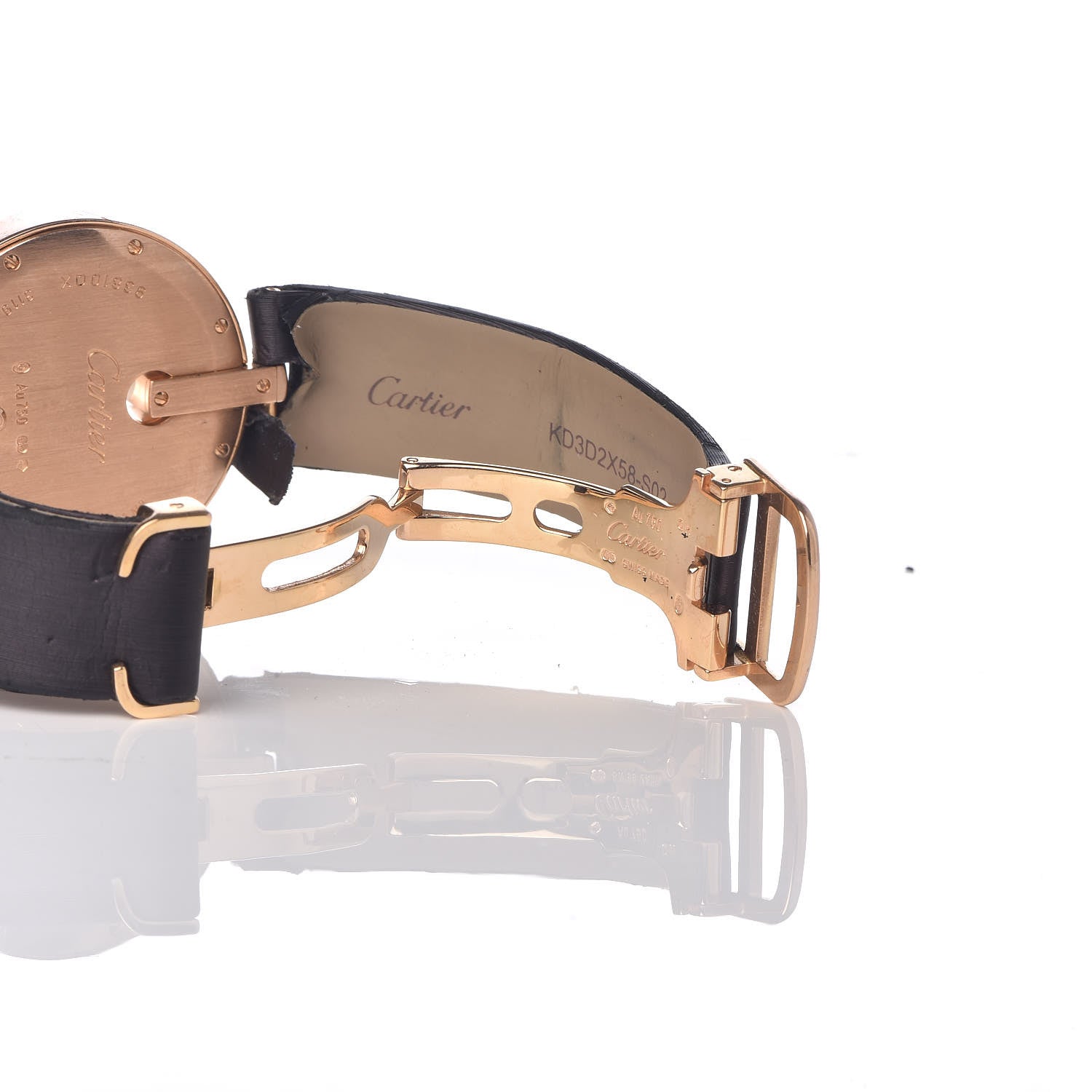 Cartier 18K Pink Gold Satin Diamond Bezel 35mm Captive De Cartier Quartz Watch 8 of 8
