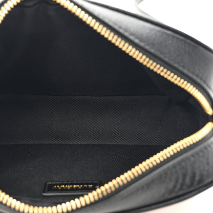 Burberry Giant Check Calfskin Small Camera Bag Black 5 of 9
