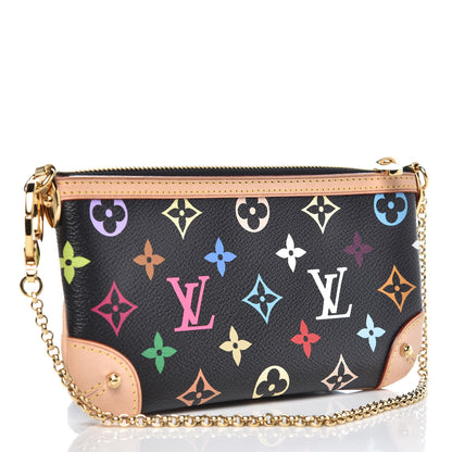 Louis Vuitton Monogram Multicolor Pochette Milla MM Black 3 of 7