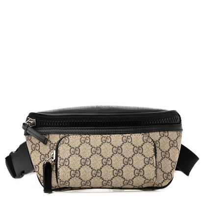 Gucci GG Supreme Monogram Belt Bag Black 1 of 12