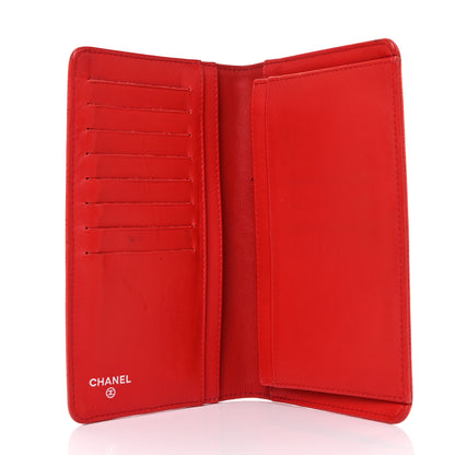 Chanel Caviar Timeless CC Yen Wallet Red 5 of 9