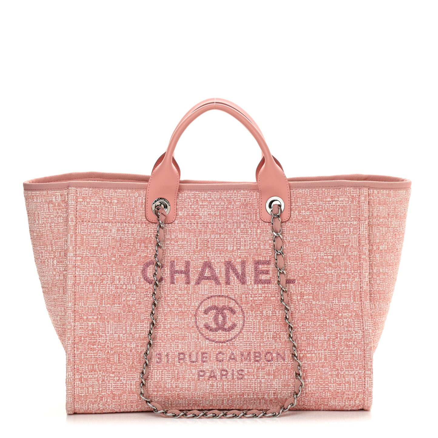Canvas Medium Deauville Tote Pink
