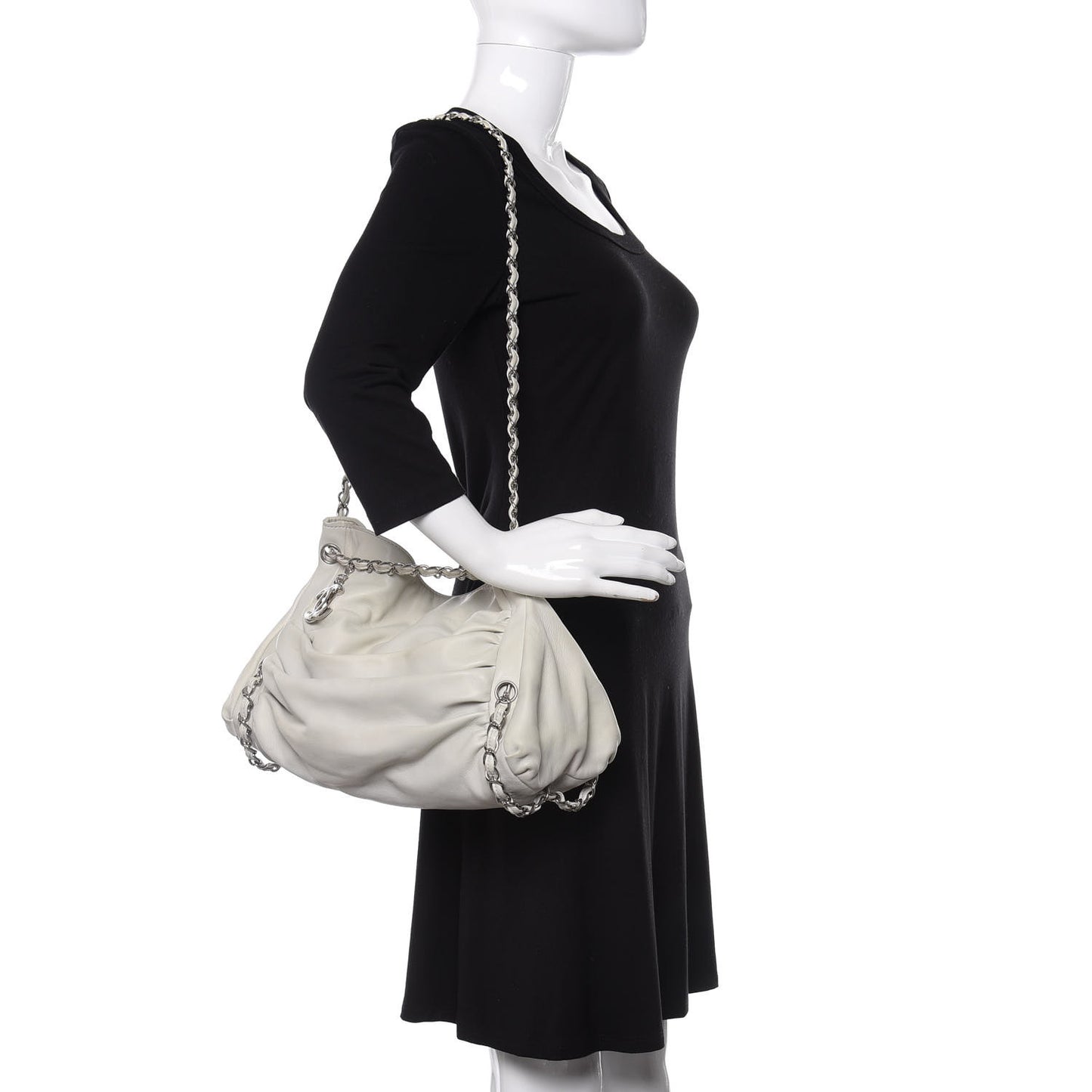 Lambskin Sharpei Bag White