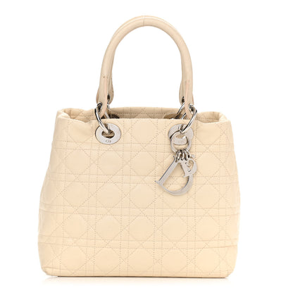 Christian Dior Lambskin Cannage Small Soft Lady Dior Beige 1 of 14