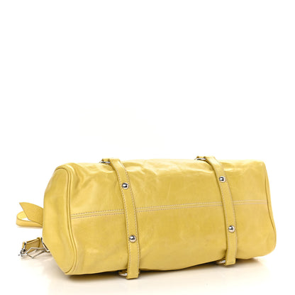 Miu Miu Vitello Lux Medium Bow Bag Polline 4 of 10