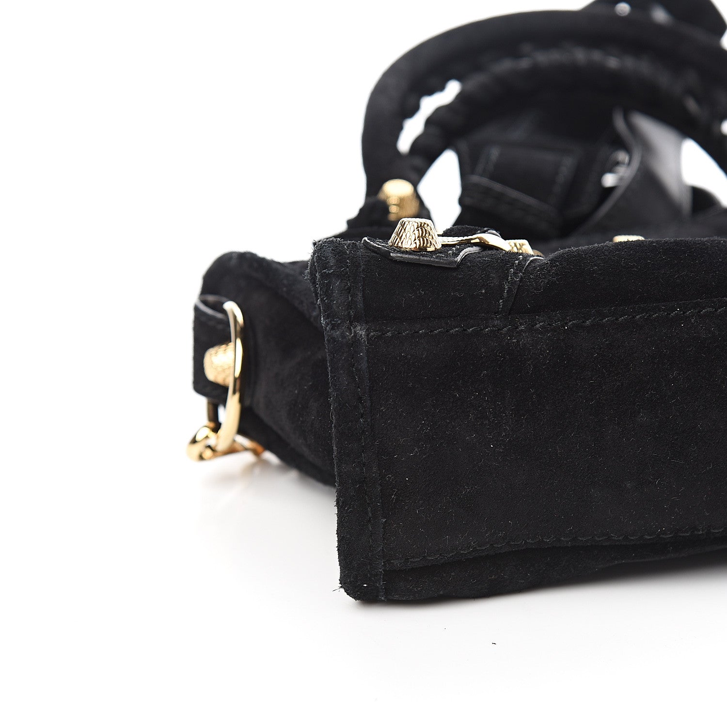 Balenciaga Baby Daim Suede Giant 12 Gold Hardware Mini City Black 7 of 9