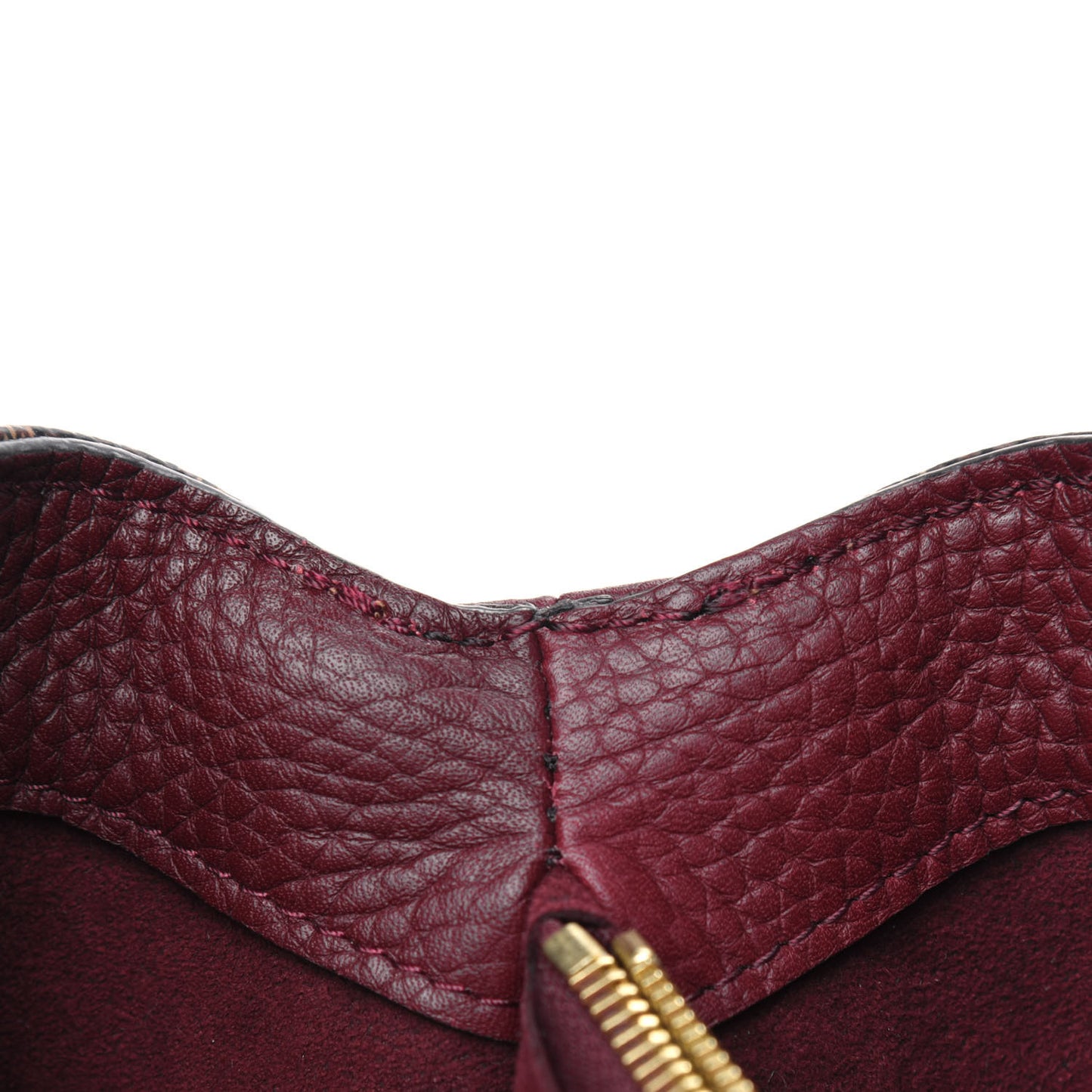Damier Ebene Cuir Taurillon Brittany Bordeaux