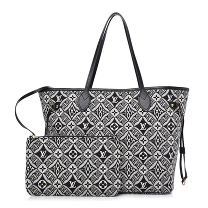 Louis Vuitton Jacquard Since 1854 Neverfull MM Grey 1 of 10