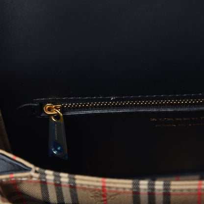 Burberry Smooth Calfskin Link Shoulder Bag Black 7 of 10