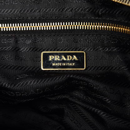 Prada Nylon Chevron Quilted Dome Satchel Black 6 of 12