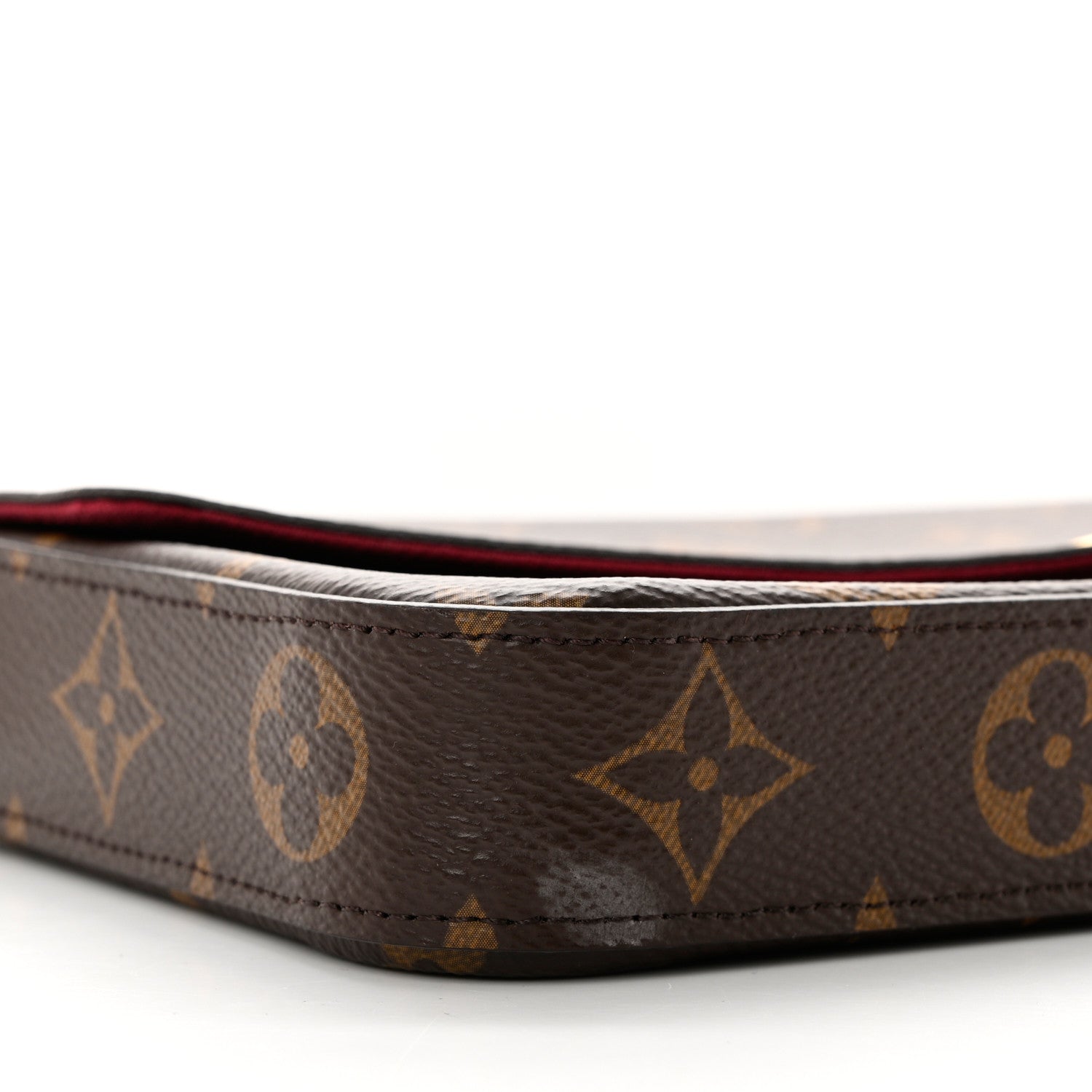 Louis Vuitton Monogram Pochette Felicie Chain Wallet Fuchsia 7 of 8