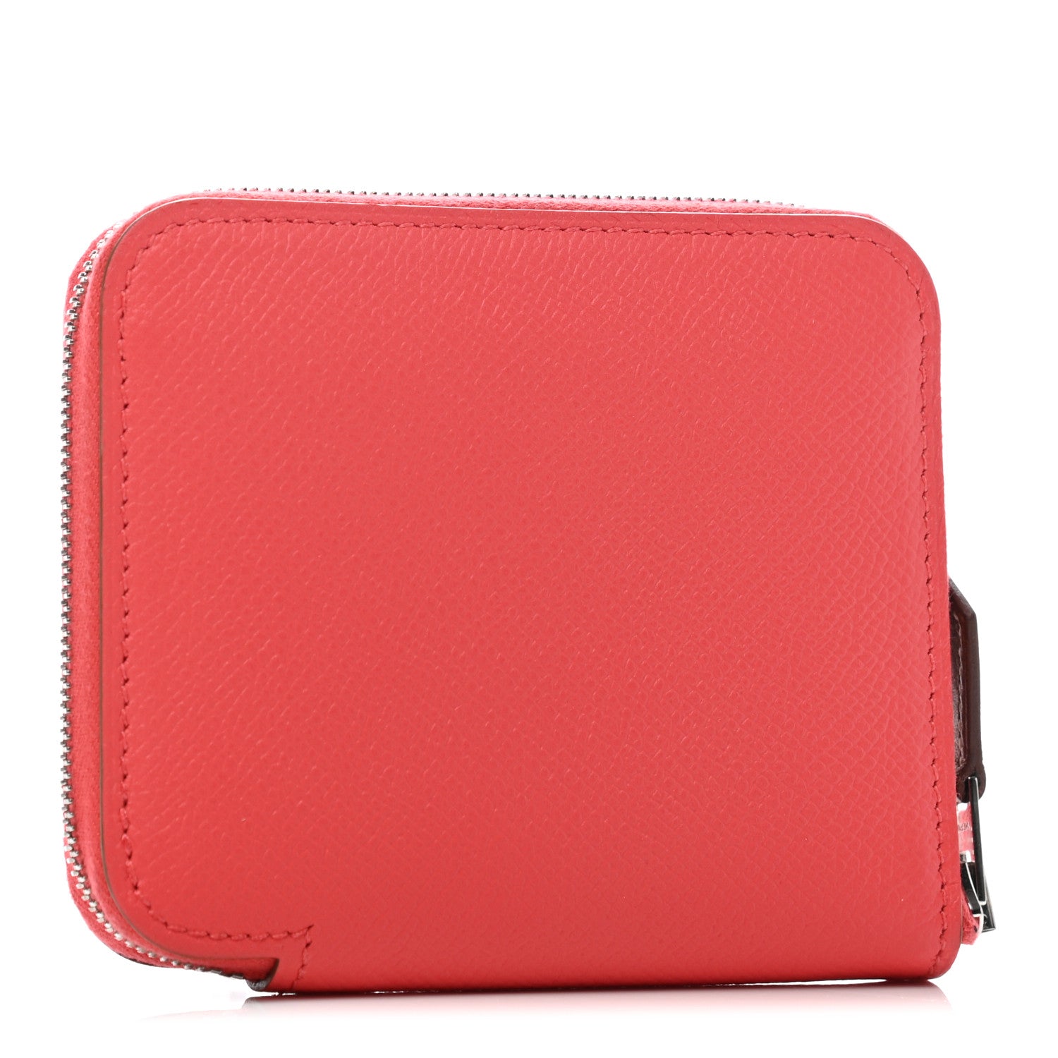 Hermes Epsom Silk'in Compact Wallet Rose Jaipur 3 of 7