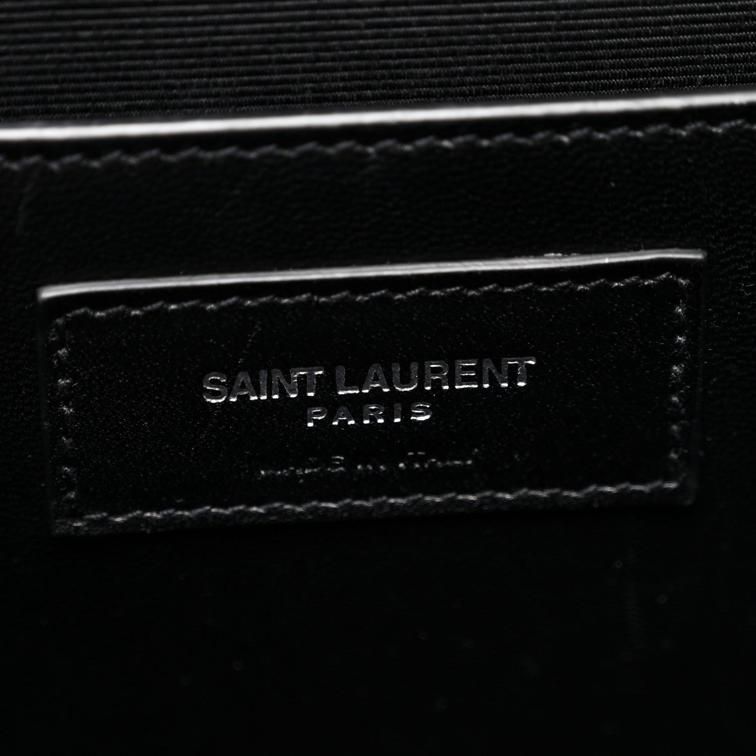 Saint Laurent Grain De Poudre Large Classic Monogram Kate Satchel Black 6 of 10
