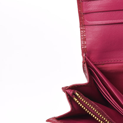 Prada Saffiano Vernice Bow Continental Wallet Peonia 6 of 8
