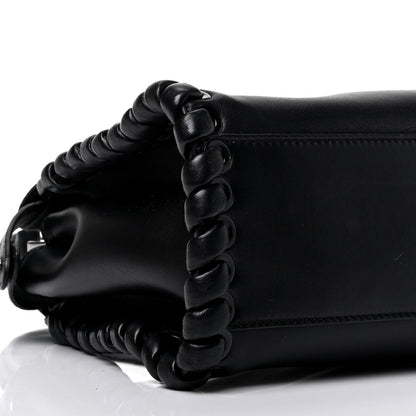 Fendi Nappa Lace Up Mini Peekaboo Iconic Satchel Black 9 of 9
