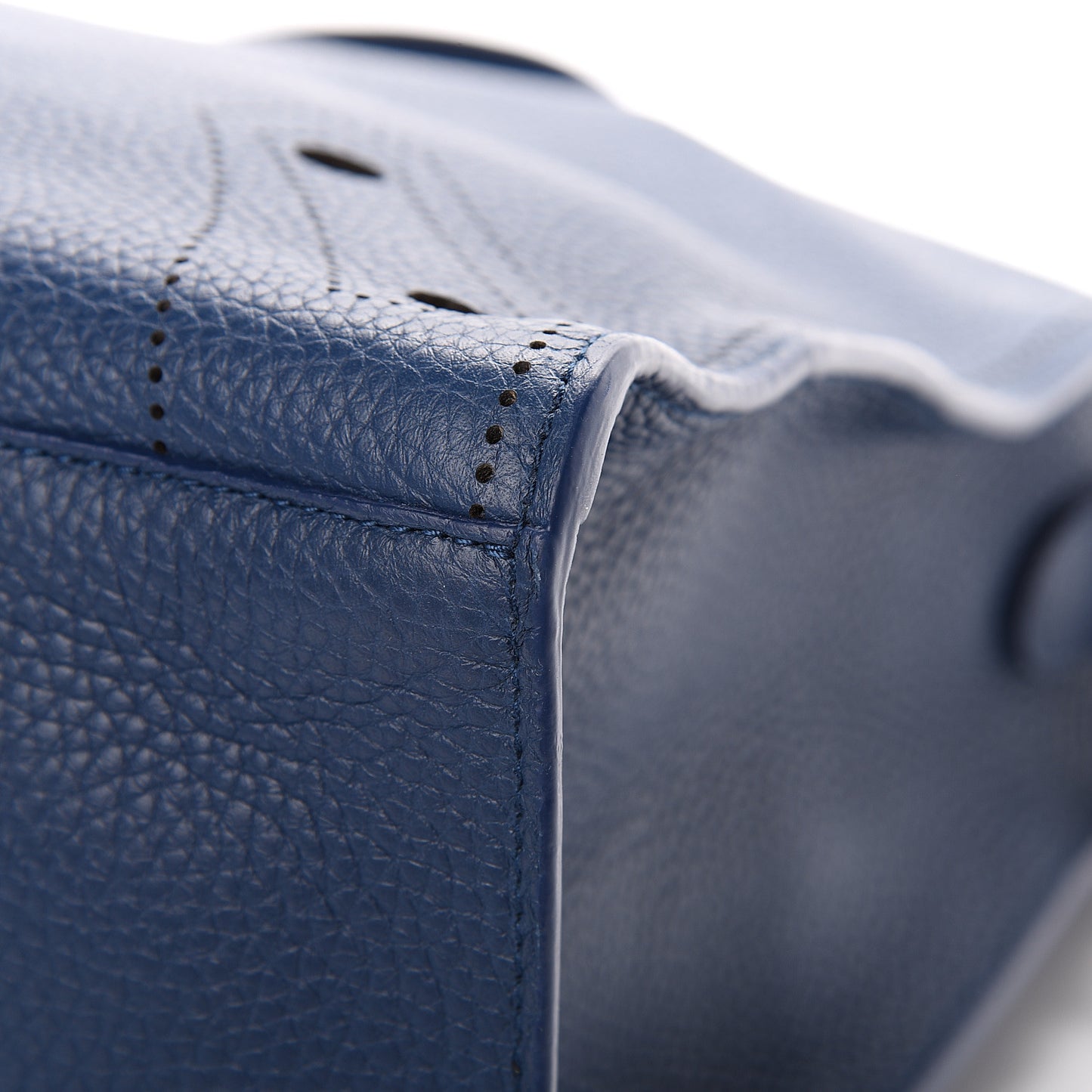Veau Grana Perforated Blackout Hardware City Bleu Tanzanite