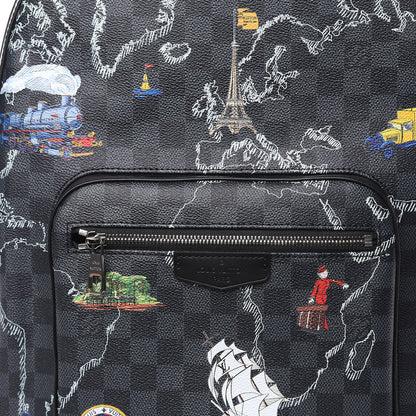 Louis Vuitton Damier Graphite World Map Josh Backpack 7 of 9