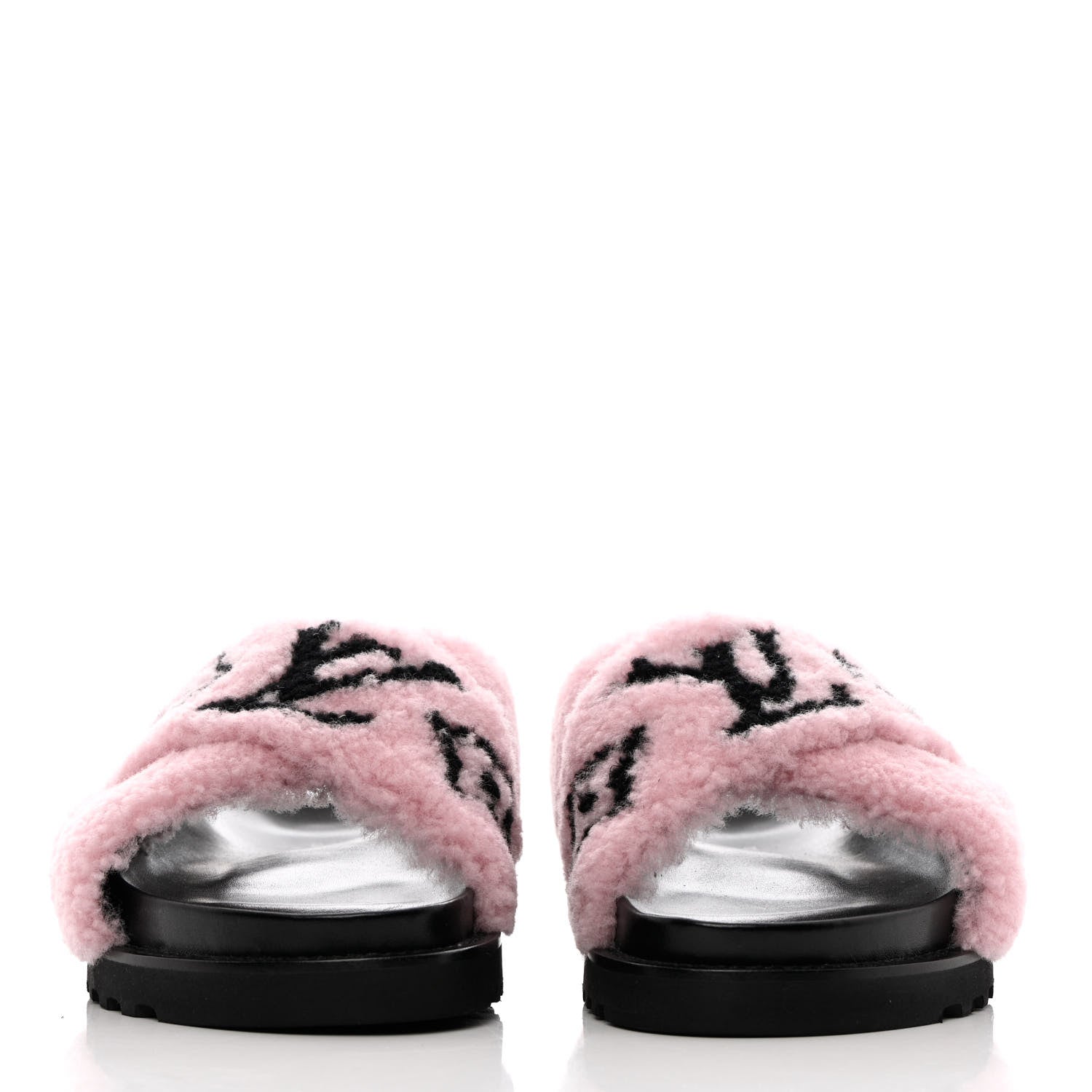 Louis Vuitton Shearling Paseo Flat Comfort Sandal 40 Rose Clair 2 of 11