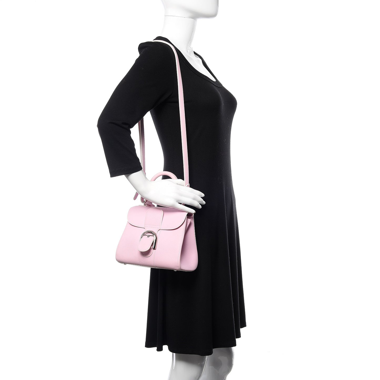 Grained Calfskin Mini Brillant Satchel Nakuru