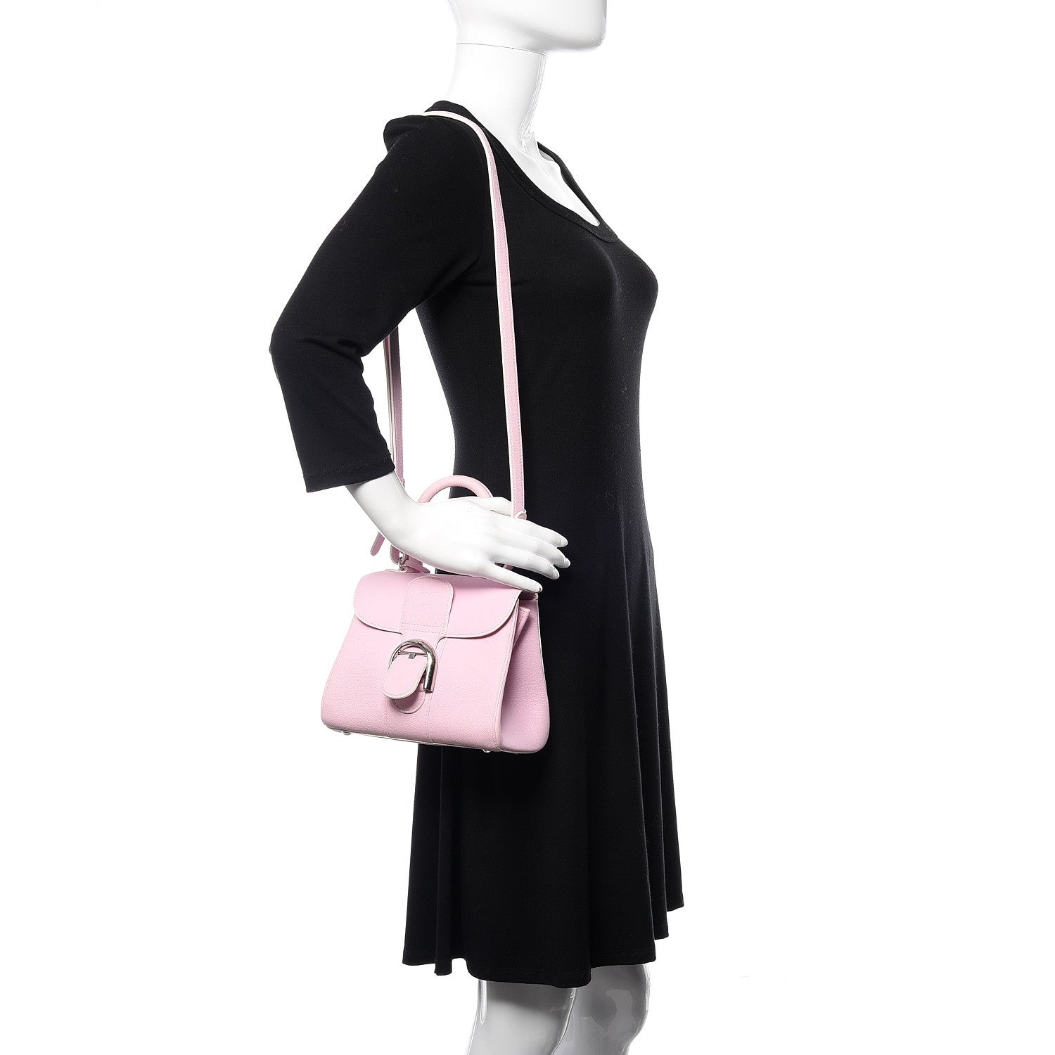 Delvaux Grained Calfskin Mini Brillant Satchel Nakuru 2 of 14