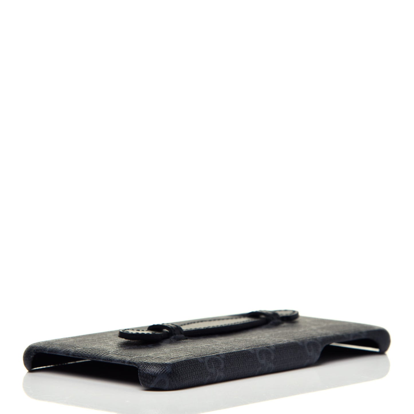 GG Supreme Monogram Top Handle iPhone XS Max Case Black