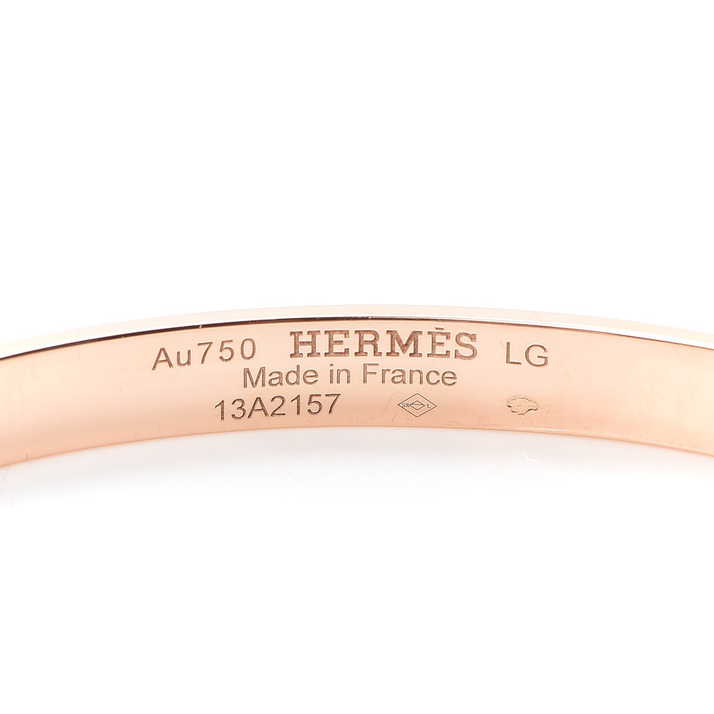 18K Rose Gold Diamond PM Kelly Bracelet LG