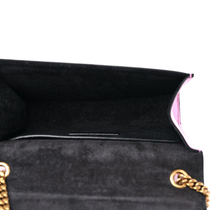 Saint Laurent Metallic Calfskin Small Classic Monogram Kate Tassel Satchel Pink 5 of 10