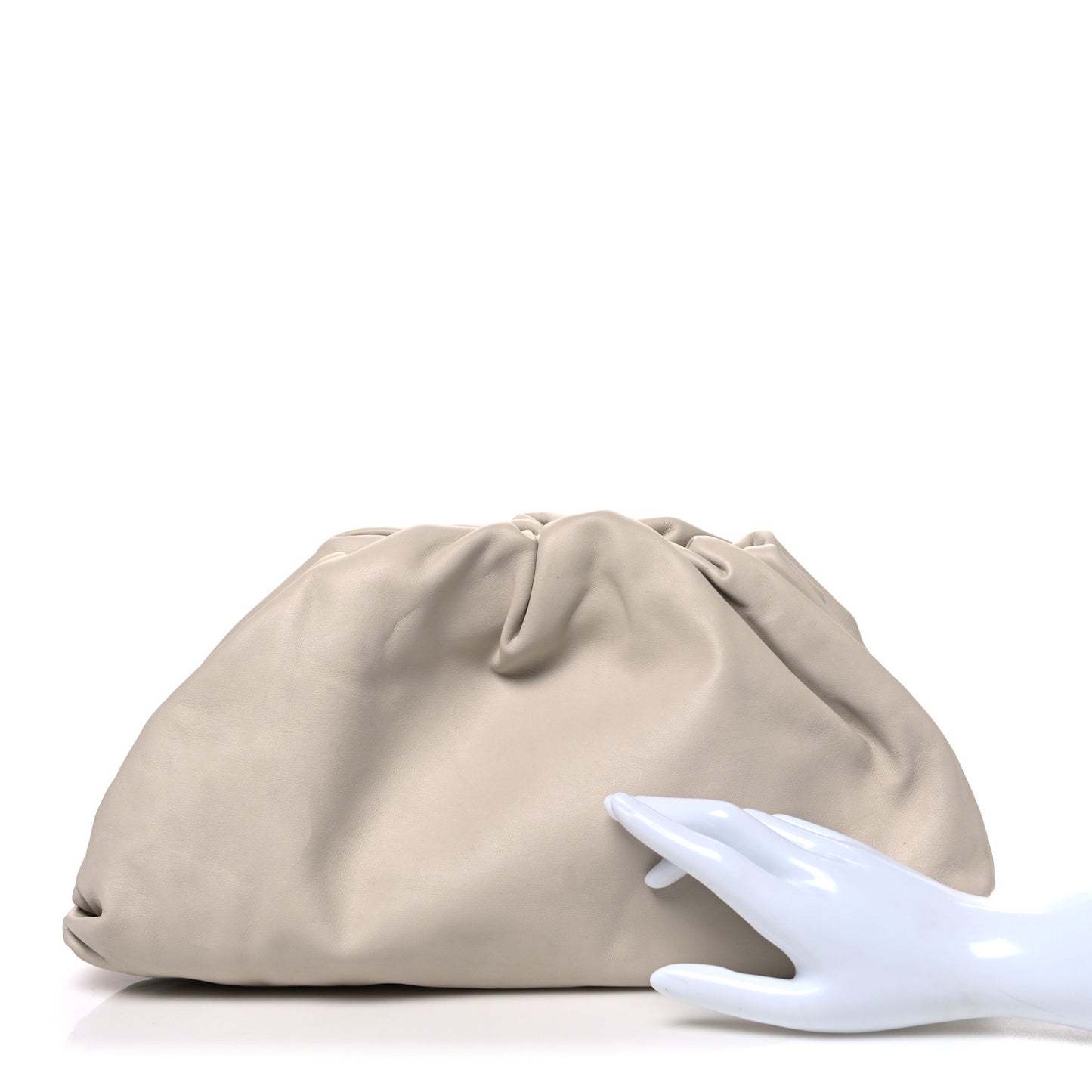 Smooth Butter Calf The Pouch Oversized Clutch Plaster