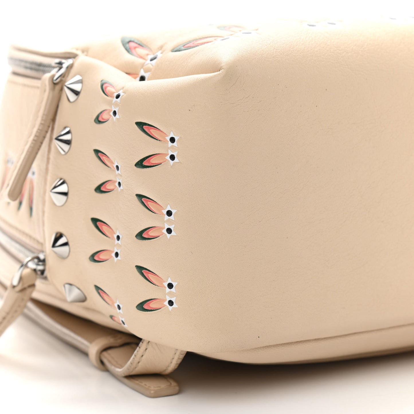 Lambskin Star Eyed Bunny Mini Backpack Natural