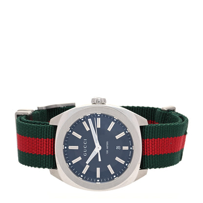 Gucci Stainless Steel Nylon 41mm GG2570 Quartz Watch Black 2 of 4