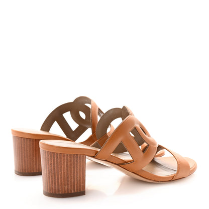 Hermes Nappa Bikini Sandals 38.5 Gold 5 of 9