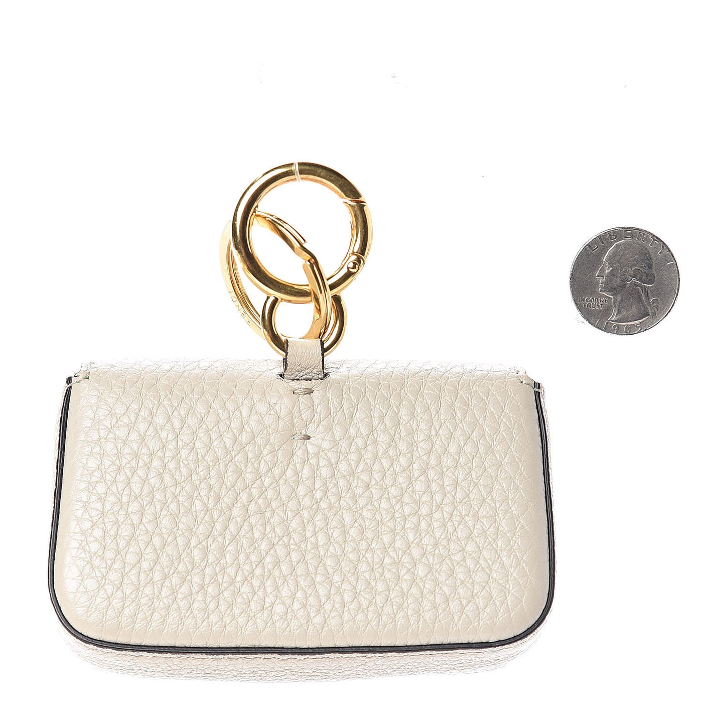 Cuoio Romano Micro Baguette Charm Latte