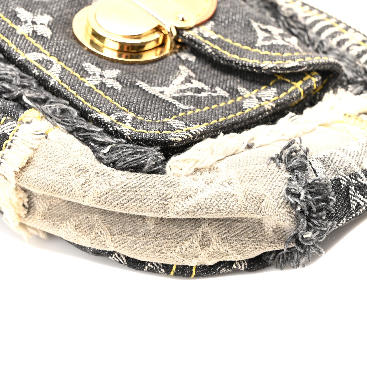 Louis Vuitton Denim Patchwork Pouchy Grey 9 of 9
