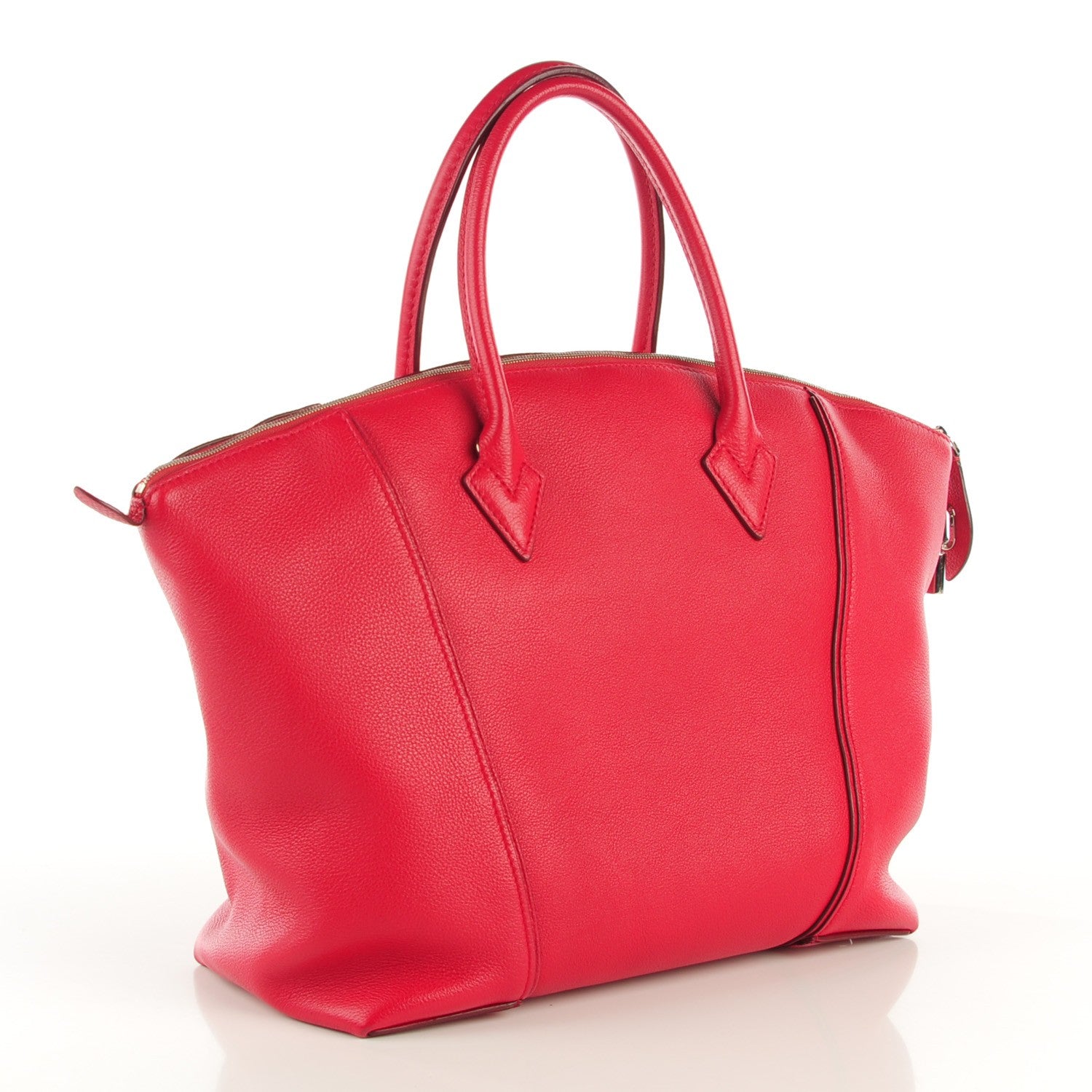 Louis Vuitton Veau Cachemire Soft Lockit MM Framboise 3 of 7