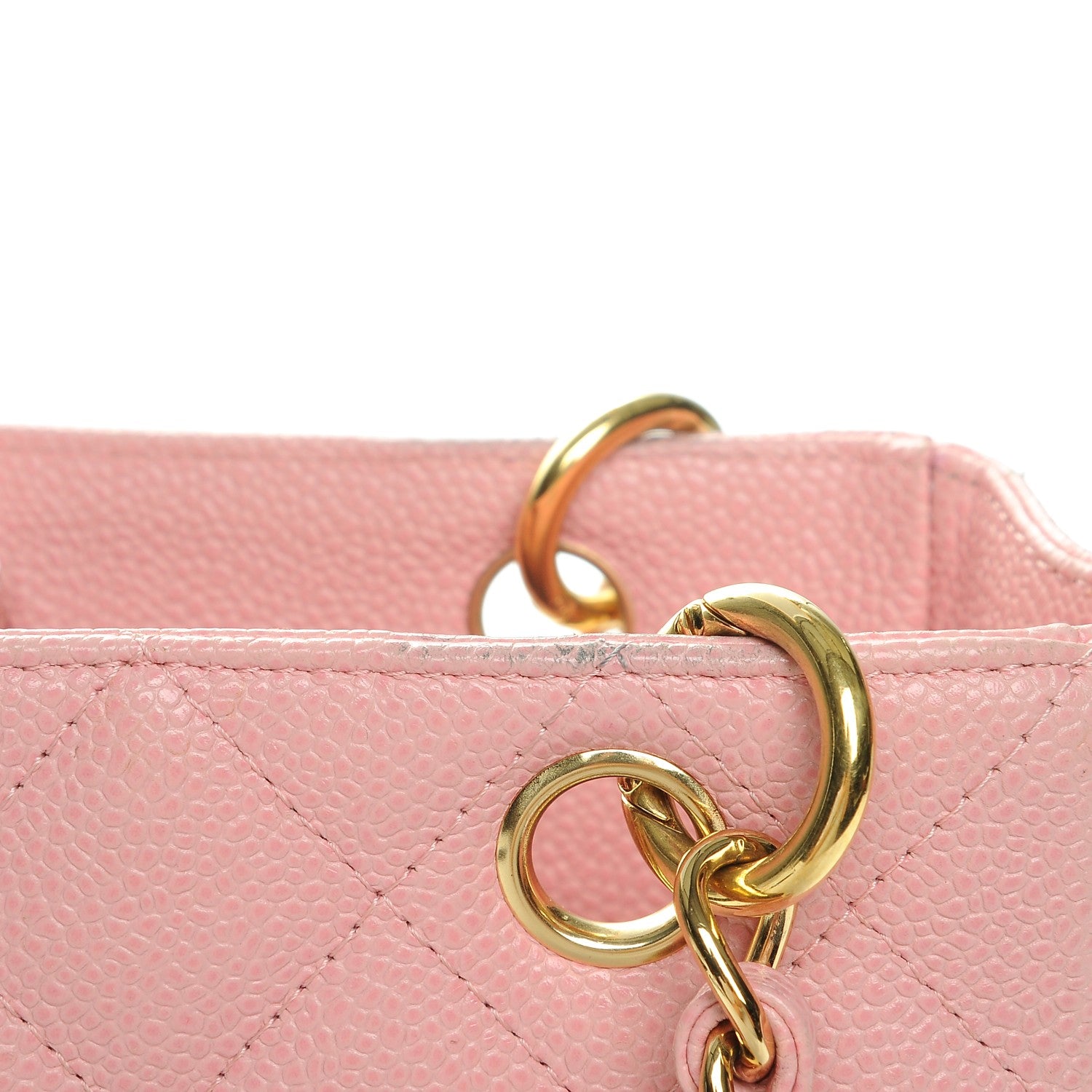 Chanel Caviar Petit Shopping Tote PST Pink 9 of 19