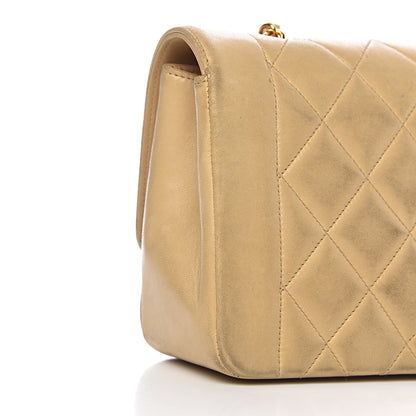 Chanel Lambskin Quilted Small Flap Beige 16 of 26