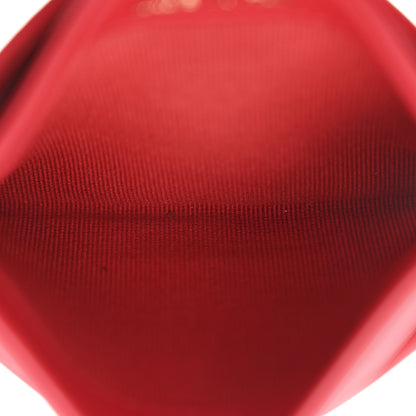 Chanel Lambskin Plexiglass Quilted Coco Love Card Holder Red 5 of 13