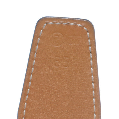 Hermes Box and Chamonix Reversible Constance 32mm H Belt Noir Natural 65 5 of 6