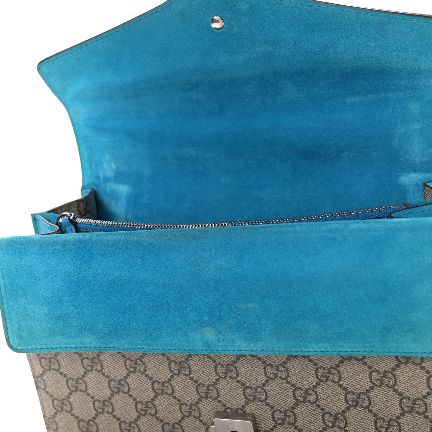 GG Supreme Monogram Small Dionysus Shoulder Bag Bright Turquoise