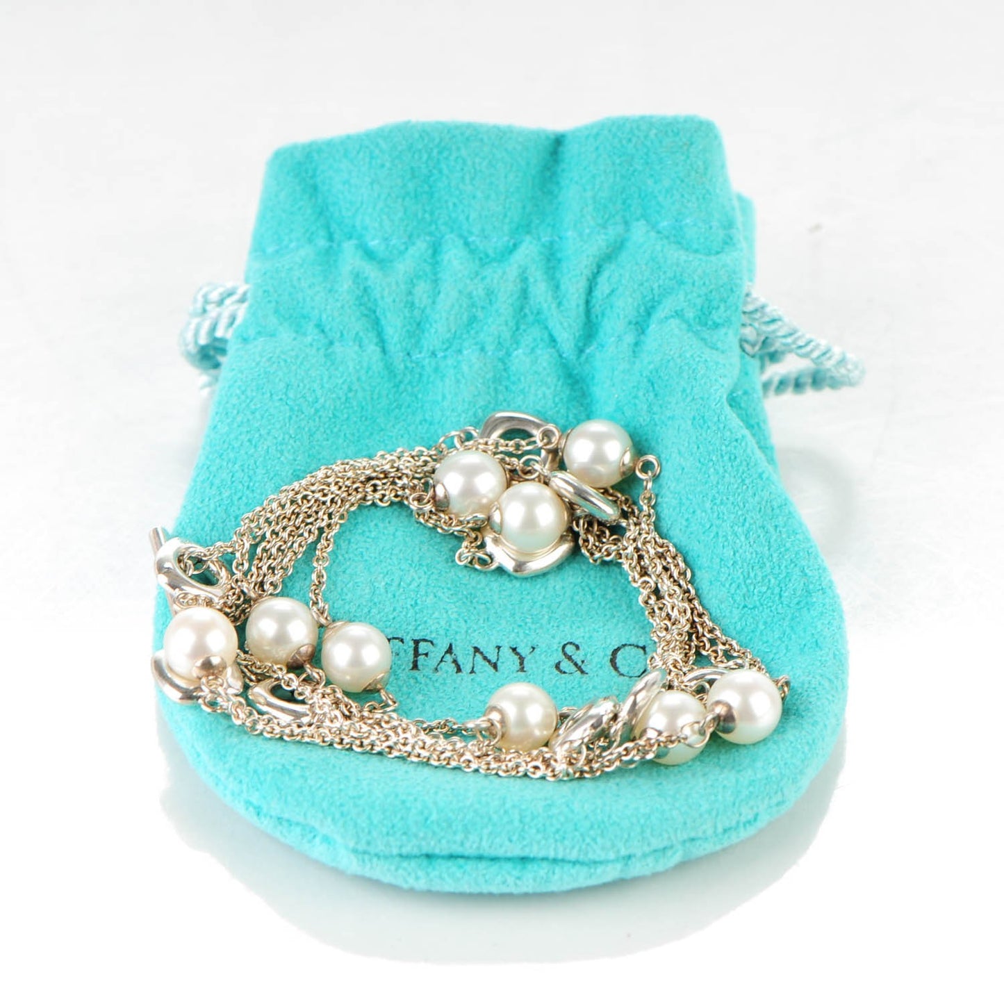 Sterling Silver Pearl 7mm Long Necklace