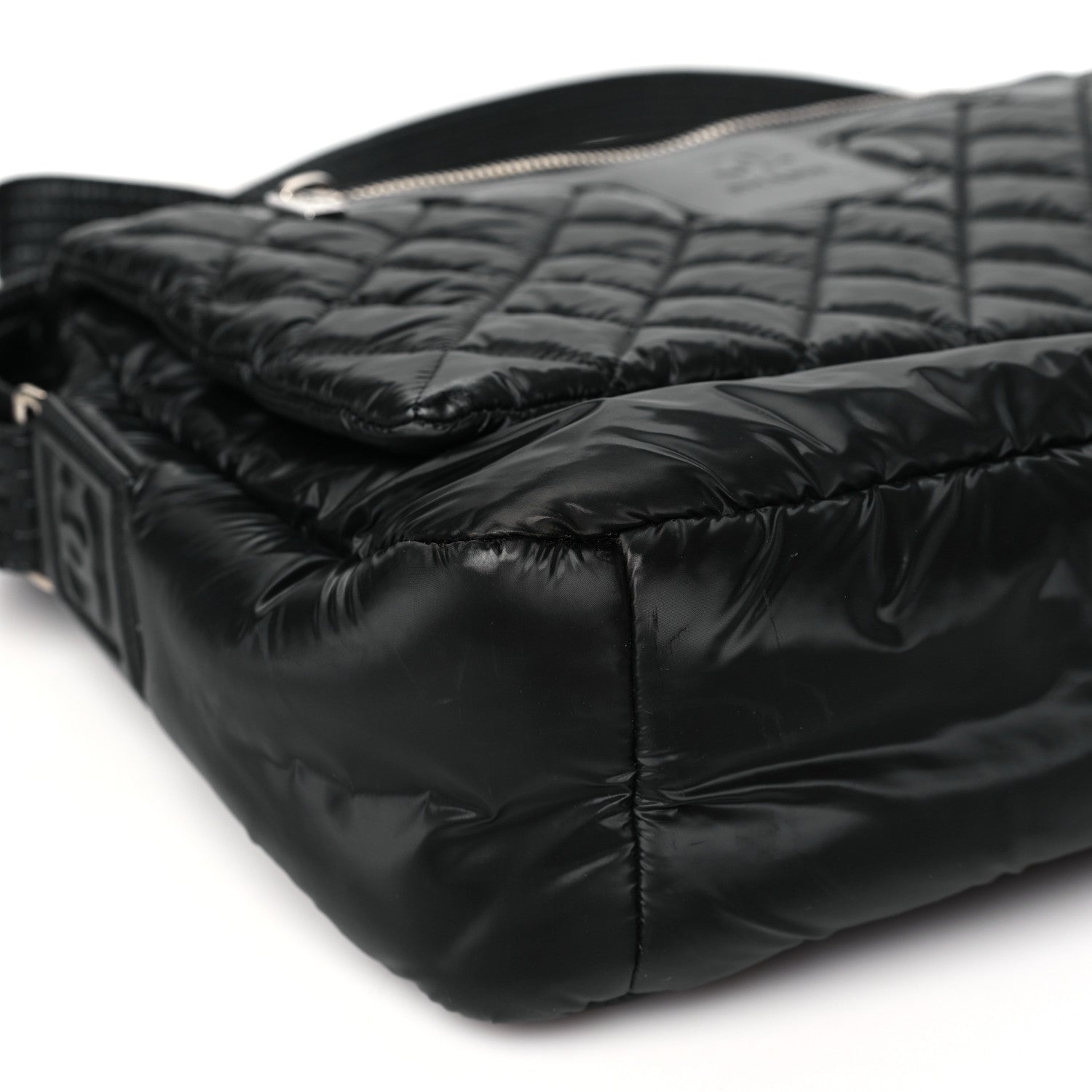 Chanel Nylon Coco Cocoon Messenger Bag Black 13 of 14
